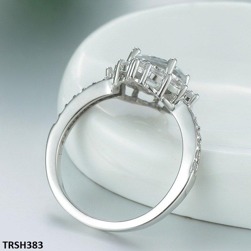 TRSH383 GWH Step Rhombus Ring