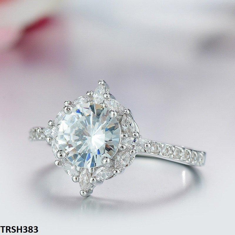 TRSH383 GWH Step Rhombus Ring