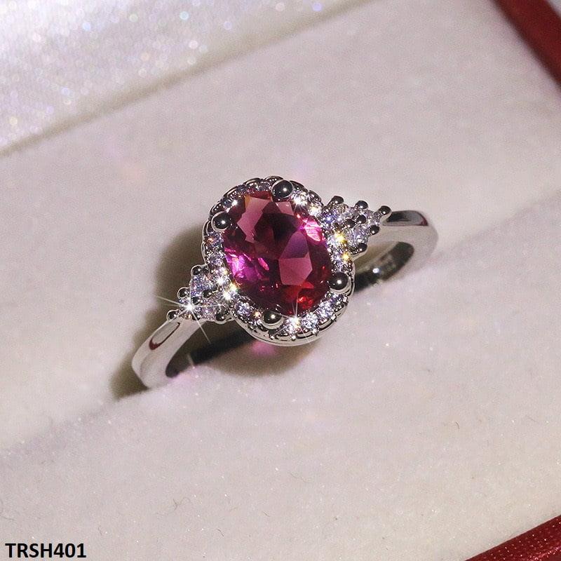 TRSH401 KYC Step Oval Ring