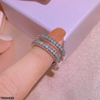 TRSH439 KYC Imp Square Layered Ring