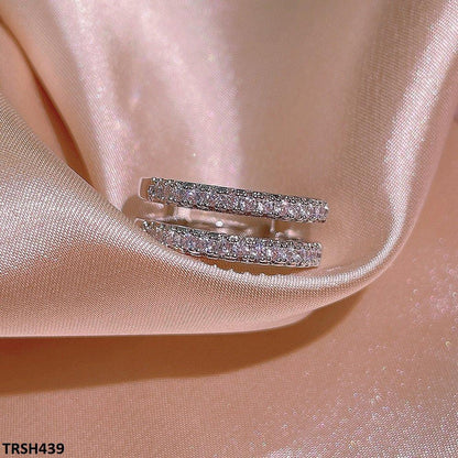 TRSH439 KYC Imp Square Layered Ring