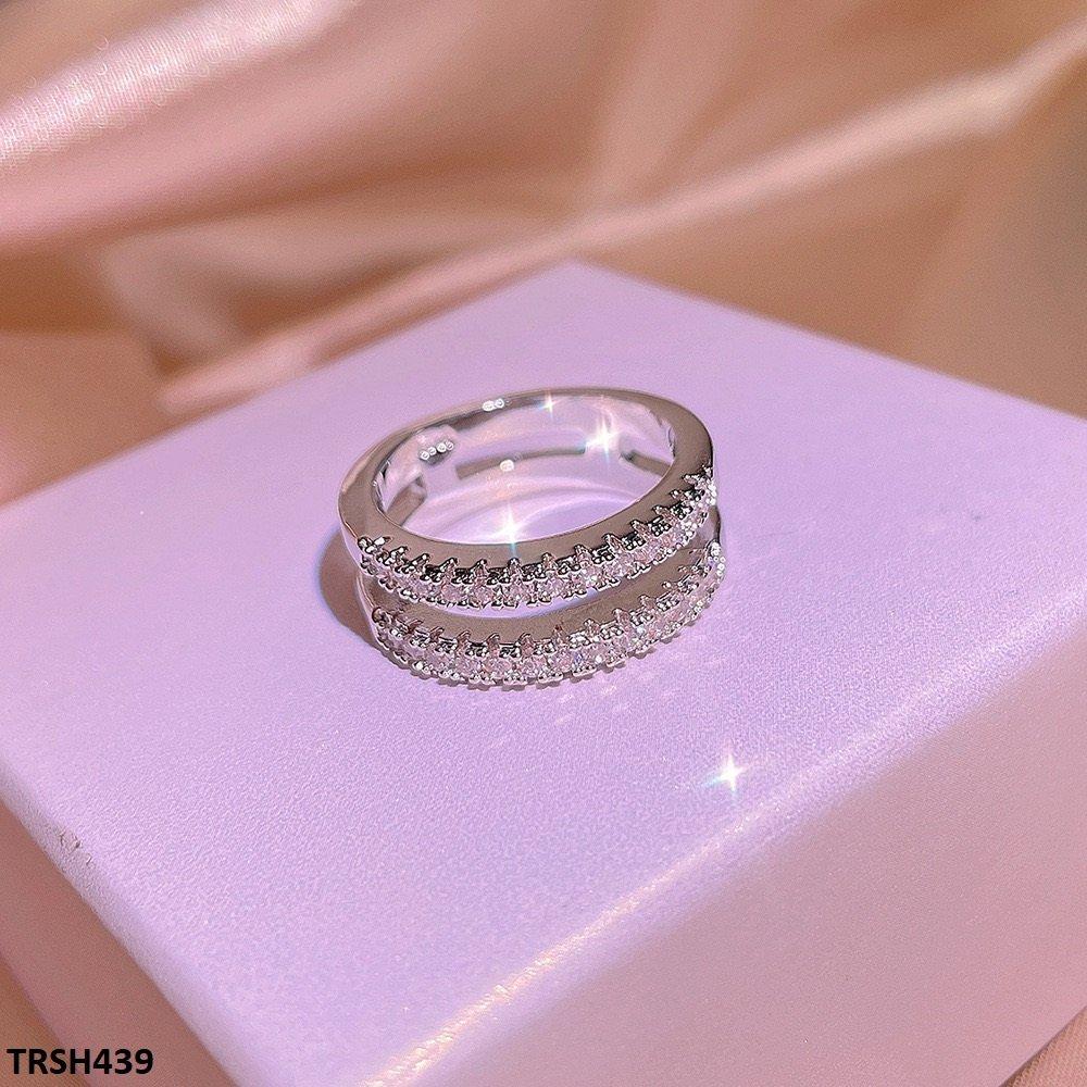 TRSH439 KYC Imp Square Layered Ring