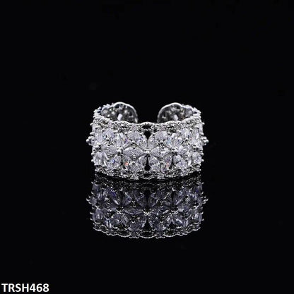 TRSH468 DNG Flower Round Ring Adjustable