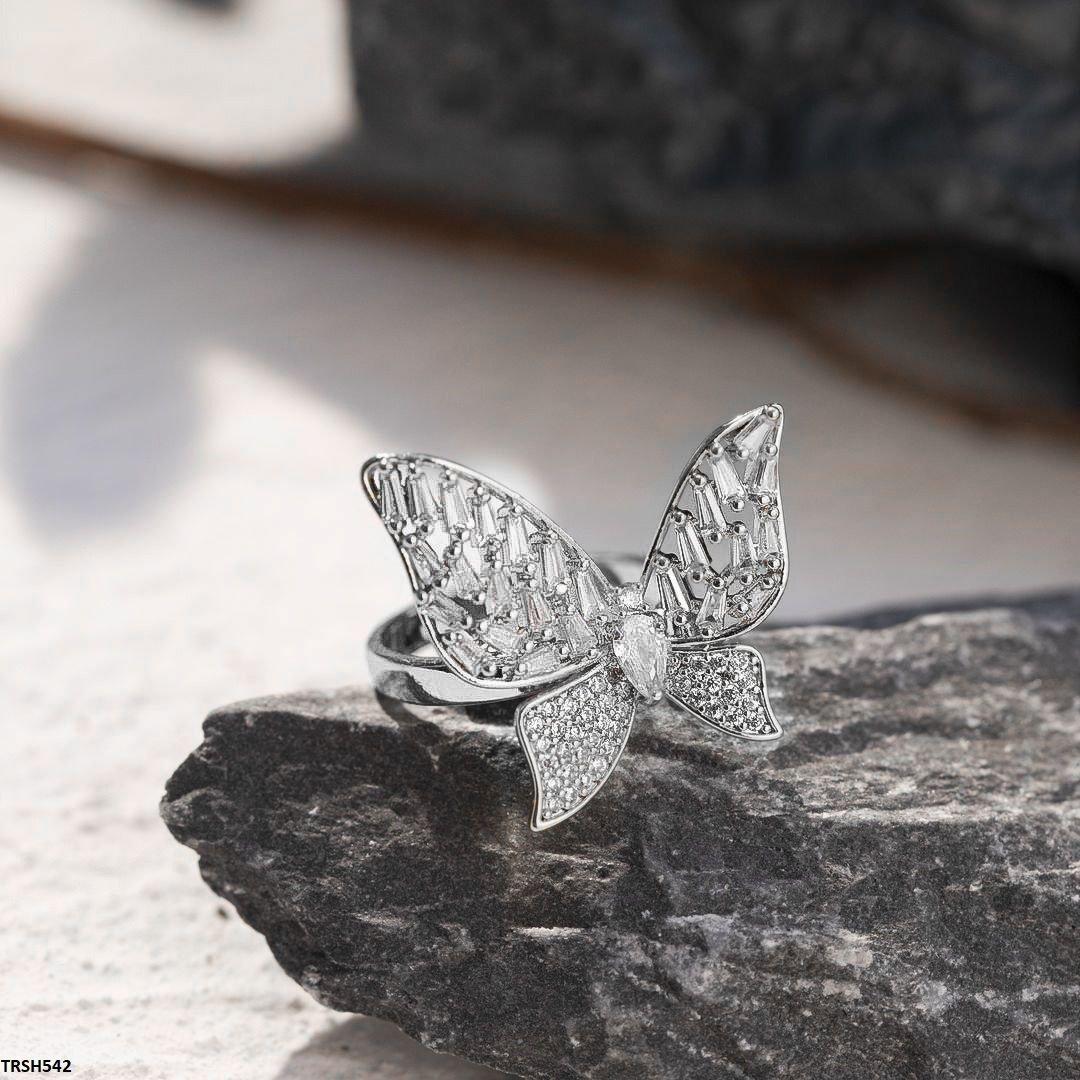 TRSH542 CLJ Butterfly Ring Adjustable