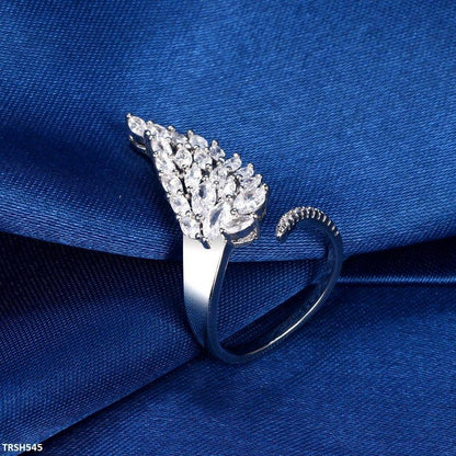 TRSH545 CLJ Imp Leaf Ring Adjustable