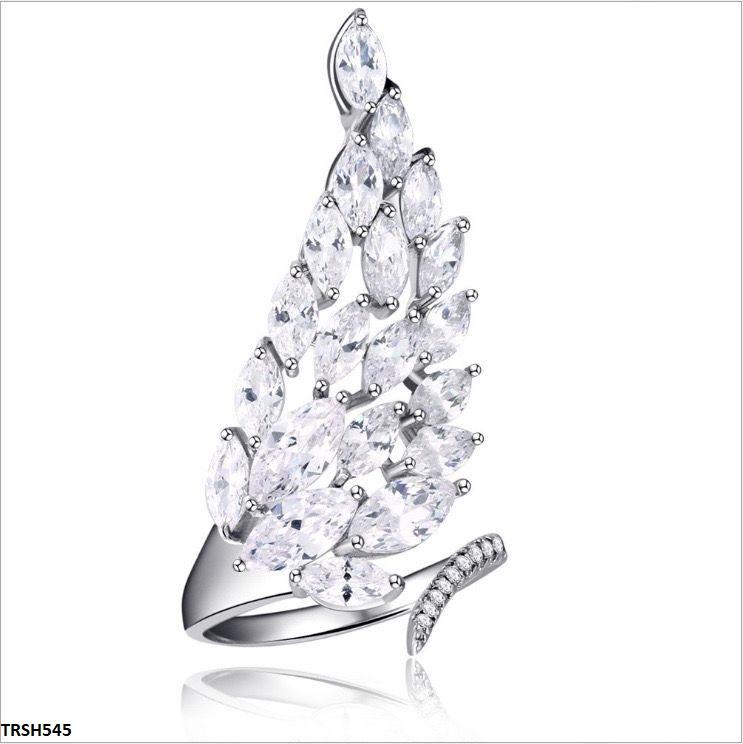 TRSH545 CLJ Imp Leaf Ring Adjustable