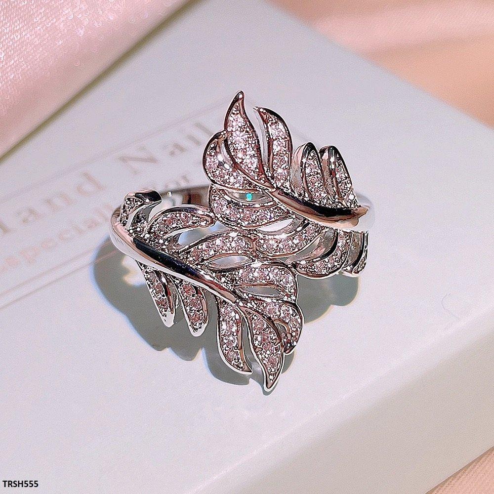 TRSH555 KYC Double Leaf Ring