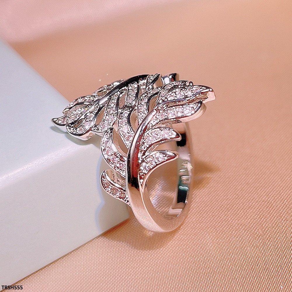 TRSH555 KYC Double Leaf Ring