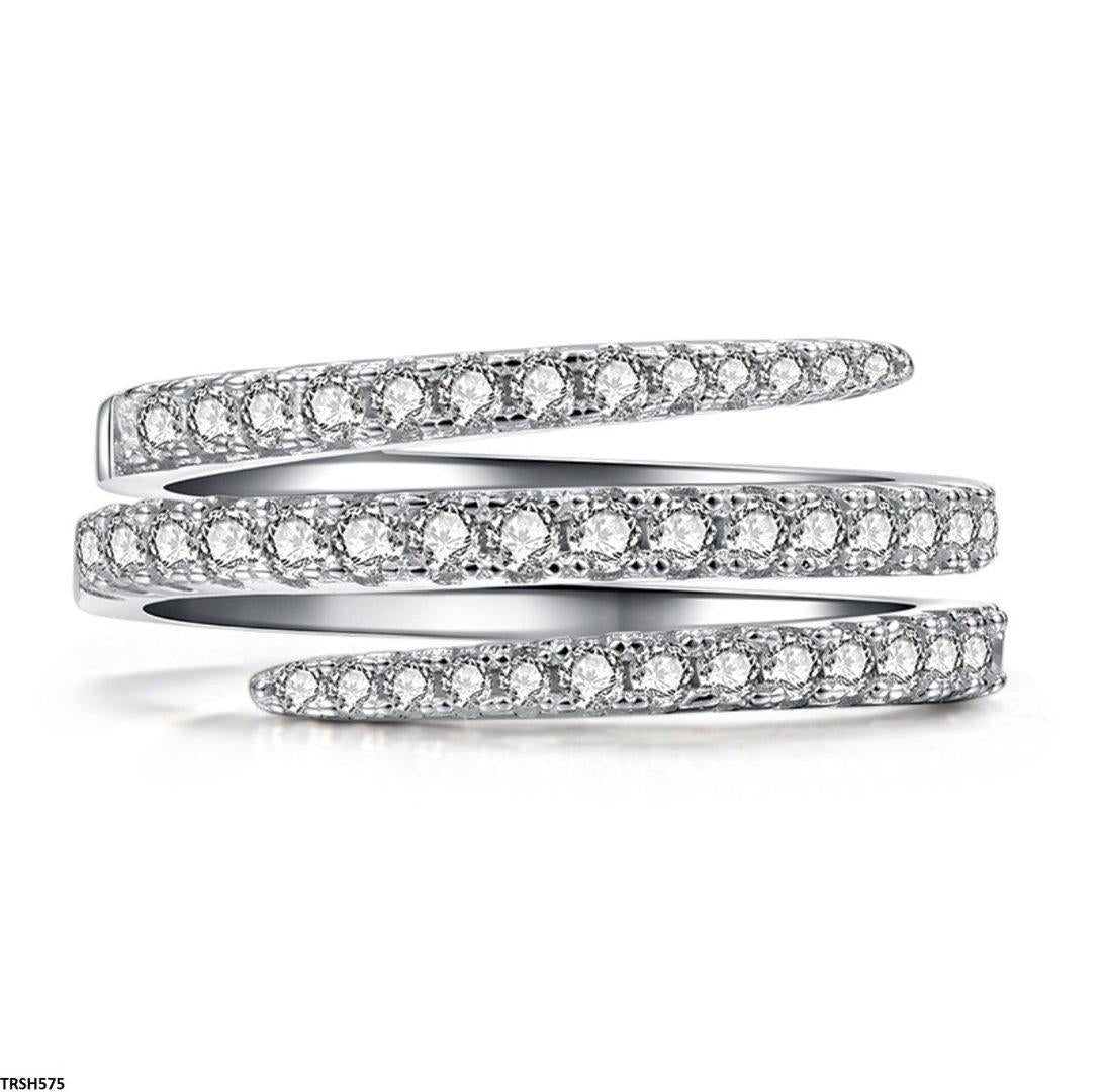 TRSH575 GWH Round Layered Ring