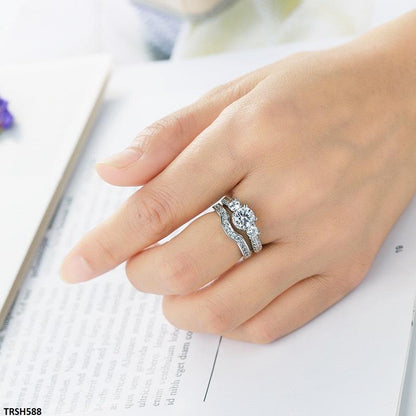 TRSH588 YLE Cocktail Couple Ring