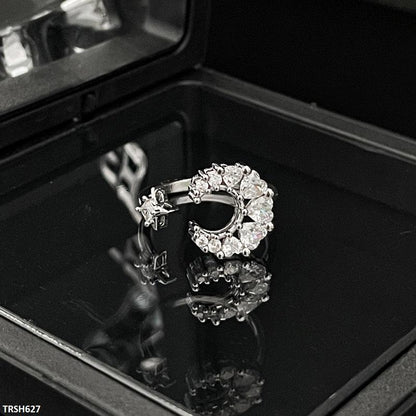 TRSH627 SJS Moon/Star Ring Adjustable