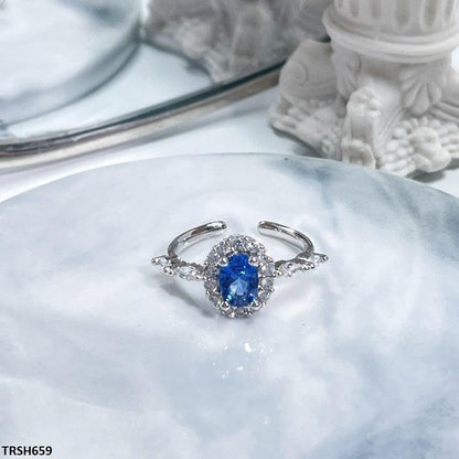 TRSH659 JJS Oval Stone Ring Adjustable
