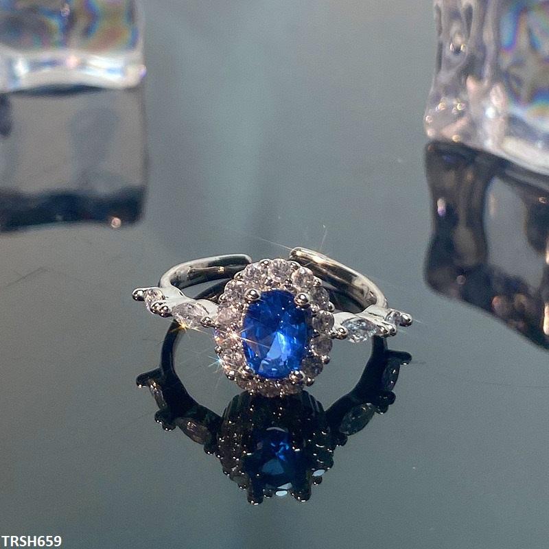 TRSH659 JJS Oval Stone Ring Adjustable