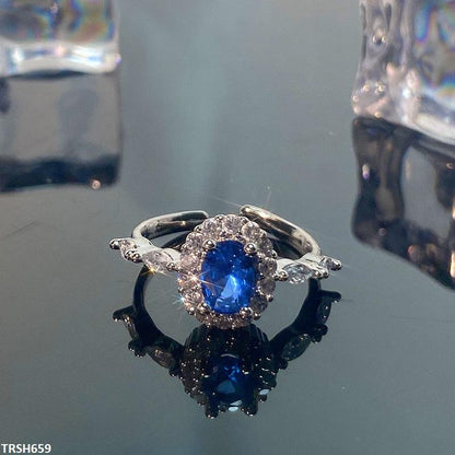 TRSH659 JJS Oval Stone Ring Adjustable