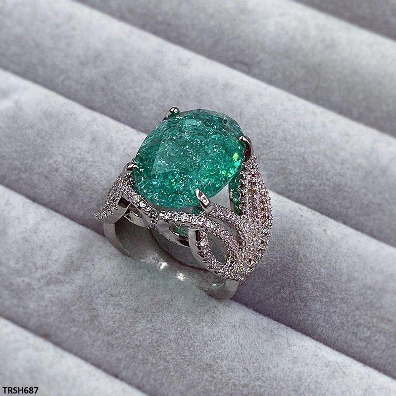 TRSH687 KYC Oval Stone Ring