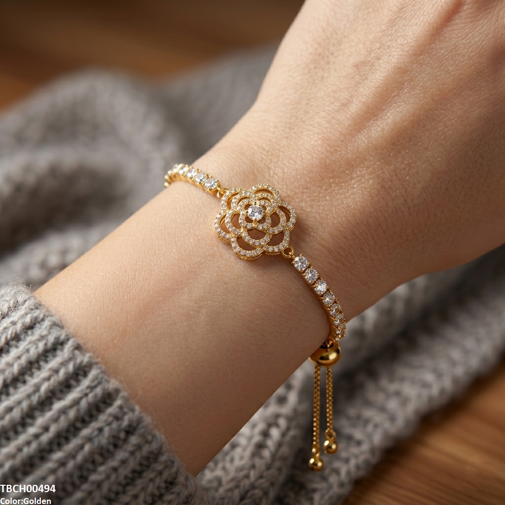 TBCH00494 DNG Flower Bracelet Adjustable - TBCH