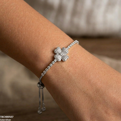 TBCH00507 DNG Heart Flower Bracelet Adjustable - TBCH