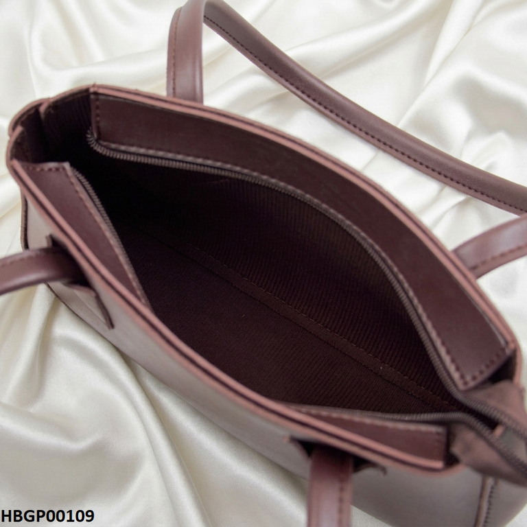 HBGP00109 Trendy Armpit Ladies Hand Bag - Dark Brown - HBGP