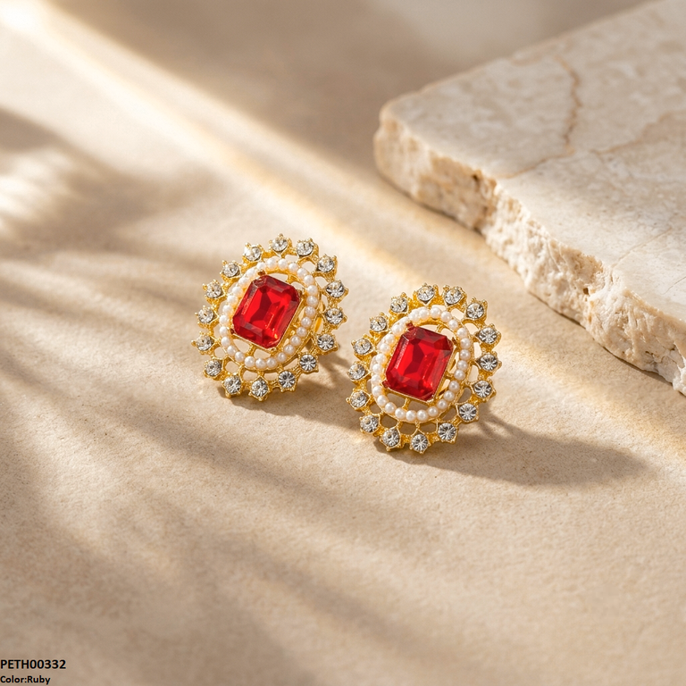 PETH00332 MZM Rectangle Flower Tops Pair - PETH
