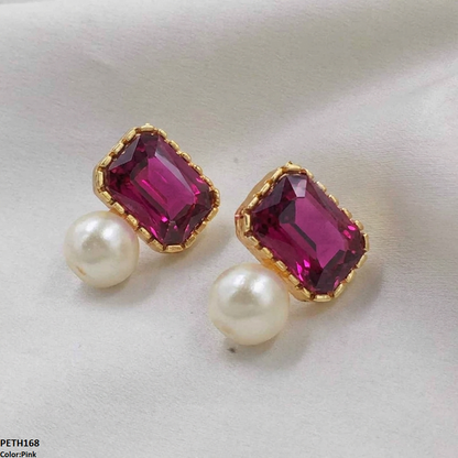 PETH168 SDQ Square Pearl Tops Pair