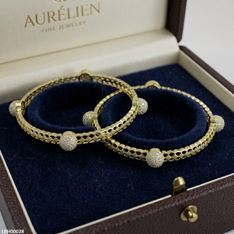 LBH00028 ANI Square Round Bangles Set- LBH