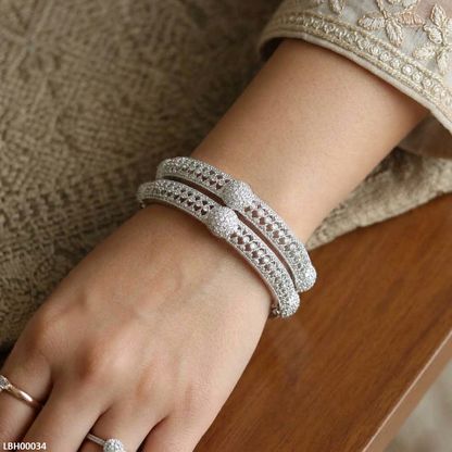LBH00034 ANI Round Stone  Bangles Set- LBH