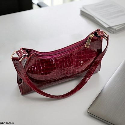 HBGP00014 Crocodile Pattern Armpit Hand Bag - HBGP