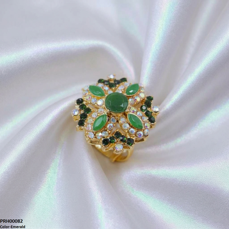 PRH00082 ABD Marquise Flower Ring Adjustable  - PRH