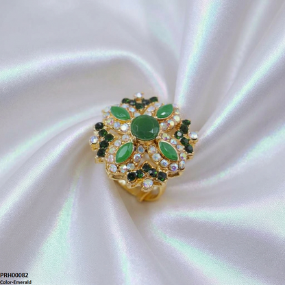 PRH00082 ABD Marquise Flower Ring Adjustable  - PRH