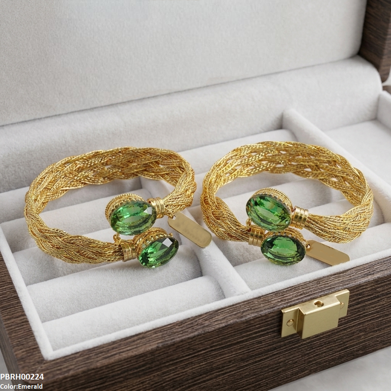 PBRH00224 MZM Oval Stone Bracelets -PBRH