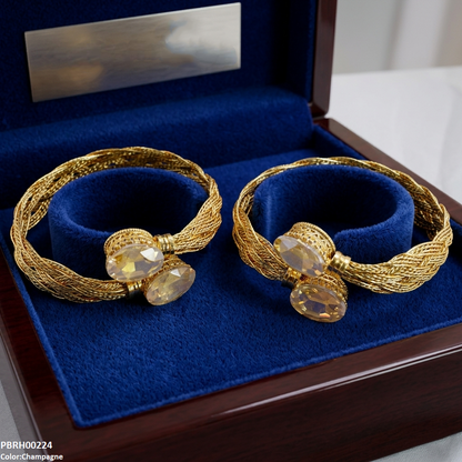 PBRH00224 MZM Oval Stone Bracelets -PBRH