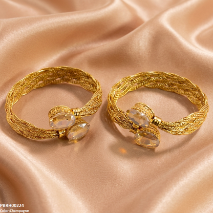 PBRH00224 MZM Oval Stone Bracelets -PBRH