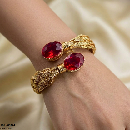 PBRH00224 MZM Oval Stone Bracelets -PBRH