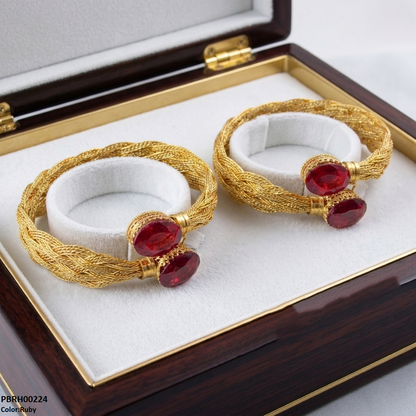 PBRH00224 MZM Oval Stone Bracelets -PBRH