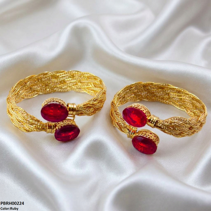 PBRH00224 MZM Oval Stone Bracelets -PBRH