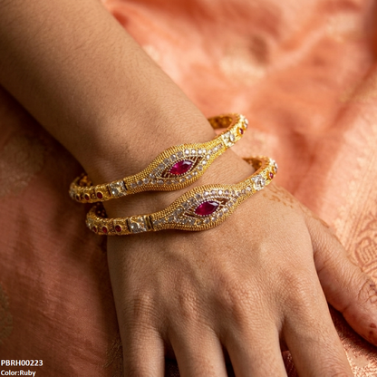 PBRH00223 MZM Marquise Stone Bracelet - PBRH
