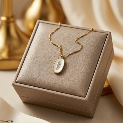 TPSH00785 MMJ Stainless Steel Oval Pendant - TPSH