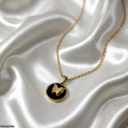 TPSH00784 MMJ Stainless Steel Butterfly Pendant - TPSH