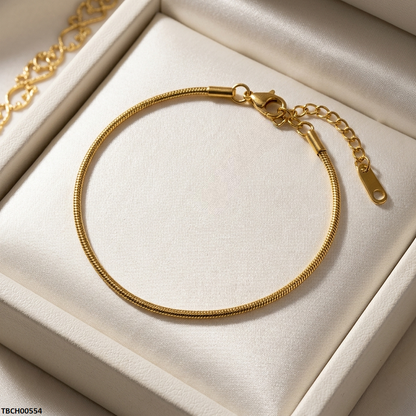 TBCH00554 MMJ Stainless Steel Plain Bracelet - TBCH