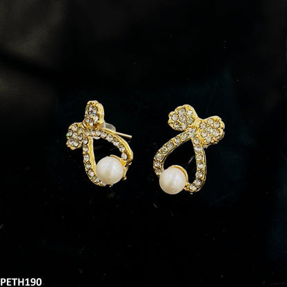 PETH190 SDQ Bow Pearl Tops Pair