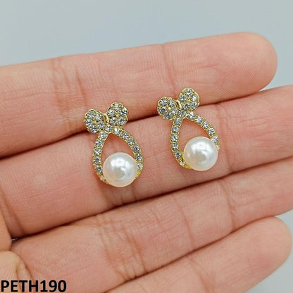 PETH190 SDQ Bow Pearl Tops Pair