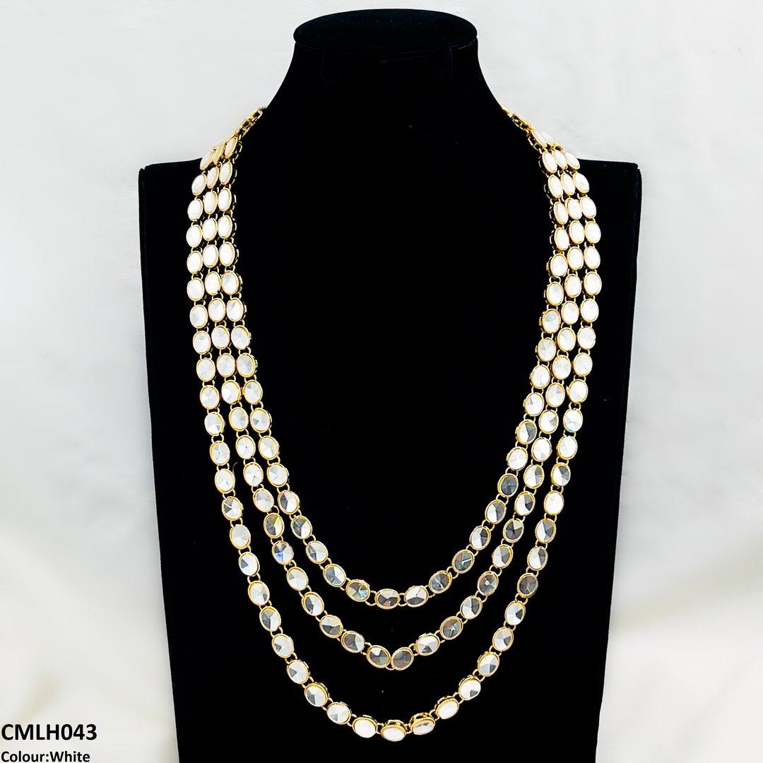 CMLH043 FRN Oval Layered Mala