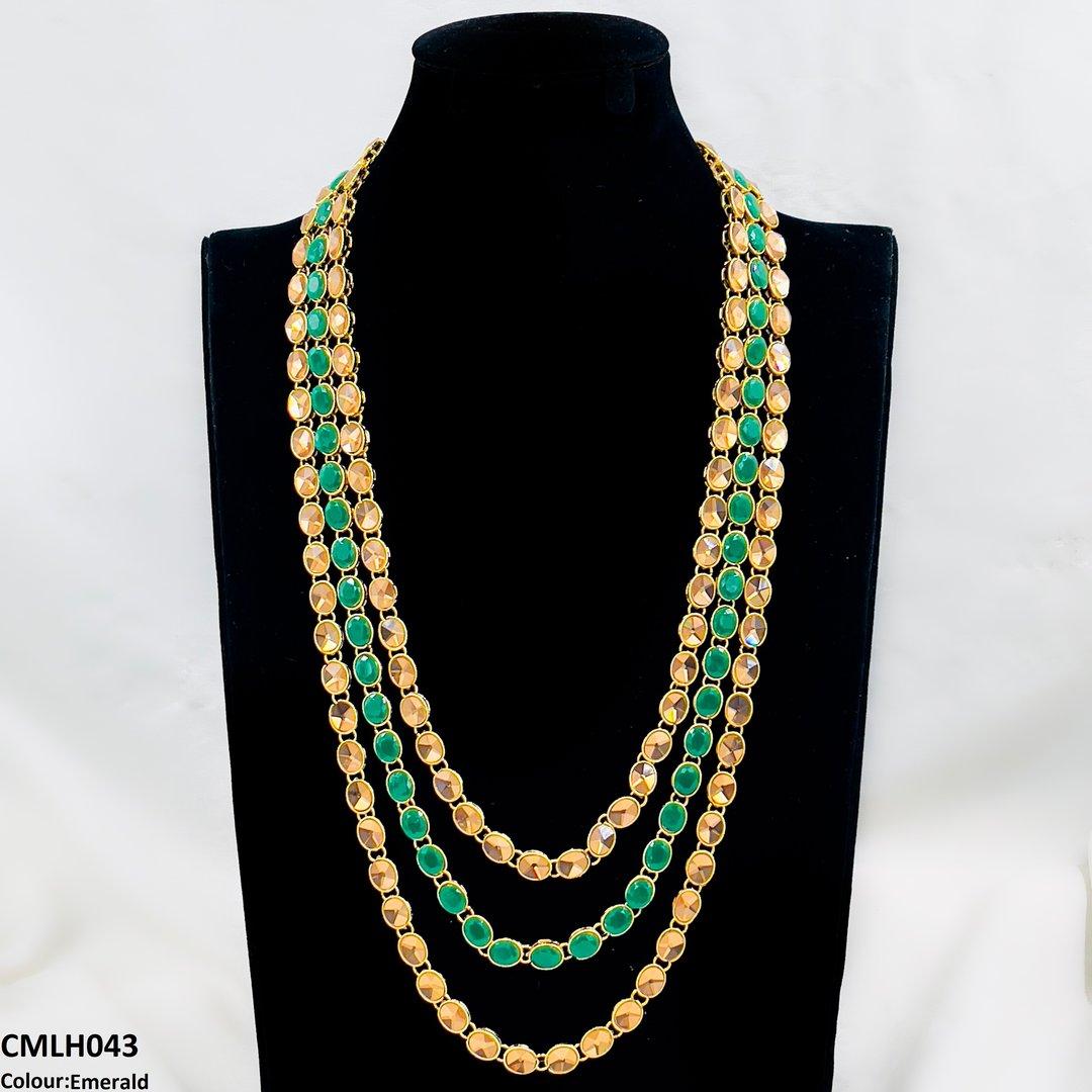 CMLH043 FRN Oval Layered Mala