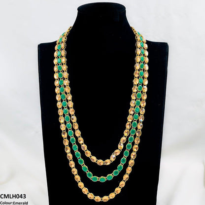 CMLH043 FRN Oval Layered Mala