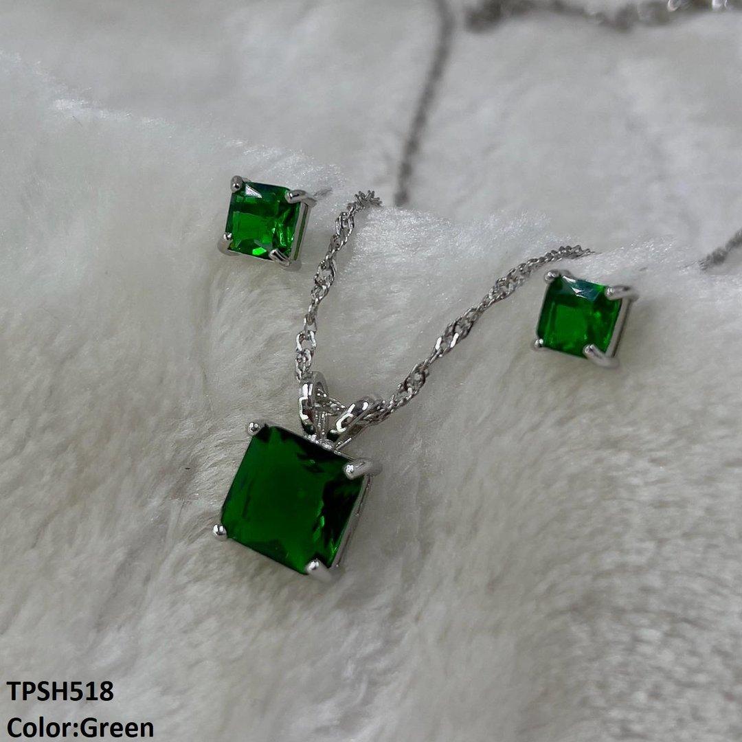 TPSH518 SHJ Square Pendent Set