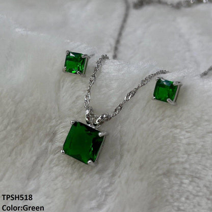TPSH518 SHJ Square Pendent Set