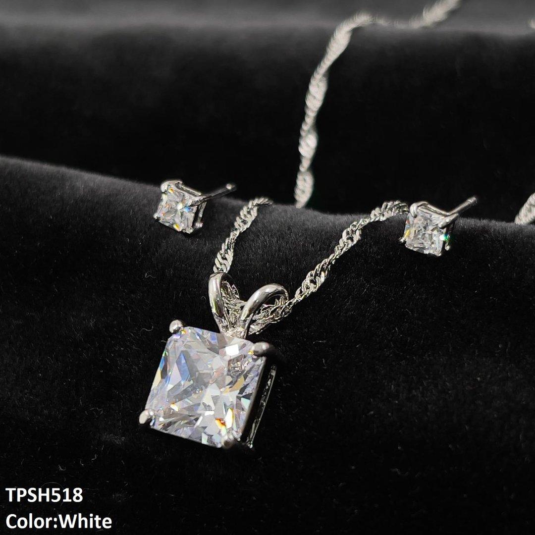 TPSH518 SHJ Square Pendent Set
