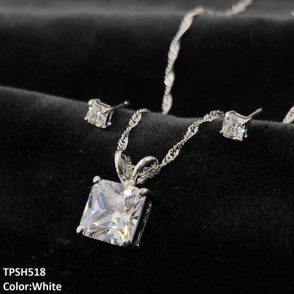 TPSH518 SHJ Square Pendent Set
