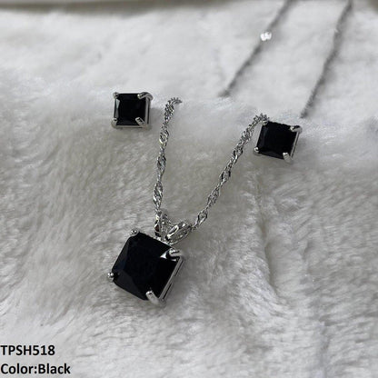 TPSH518 SHJ Square Pendent Set