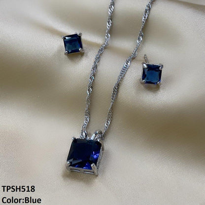 TPSH518 SHJ Square Pendent Set